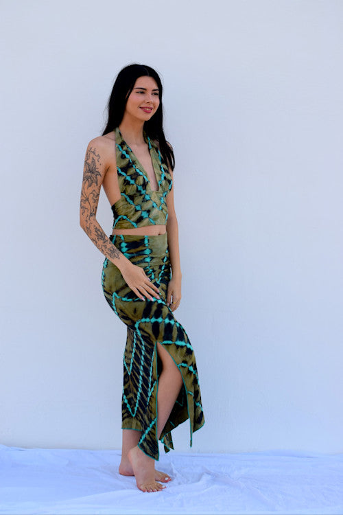Falda de Spandex Premium Tie‑Dye – Ajuste Perfecto, Suave, Elástica y Vibrante